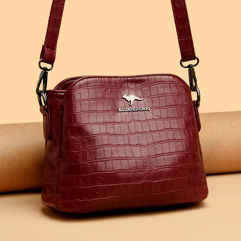 High Quality Crocod Pattern Leather Women Tote Bag Luxury Women's Shoulder Messenger Bags 2023 Designer Female Messenger Handbag