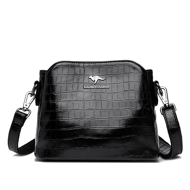 High Quality Crocod Pattern Leather Women Tote Bag Luxury Women's Shoulder Messenger Bags 2023 Designer Female Messenger Handbag