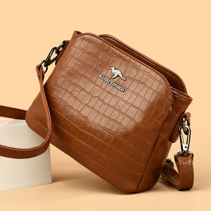 High Quality Crocod Pattern Leather Women Tote Bag Luxury Women's Shoulder Messenger Bags 2023 Designer Female Messenger Handbag
