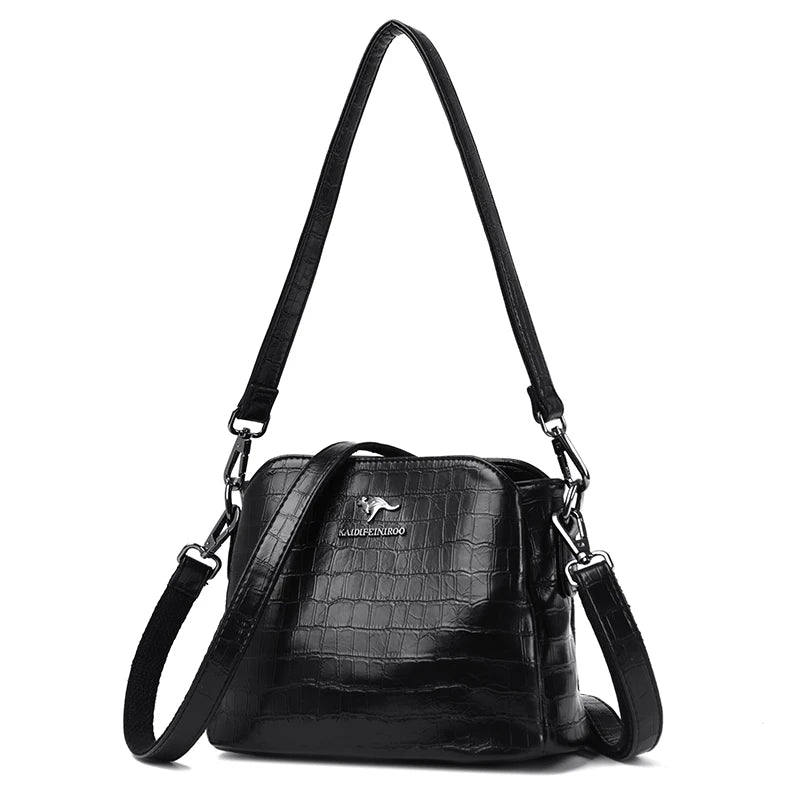 High Quality Crocod Pattern Leather Women Tote Bag Luxury Women's Shoulder Messenger Bags 2023 Designer Female Messenger Handbag