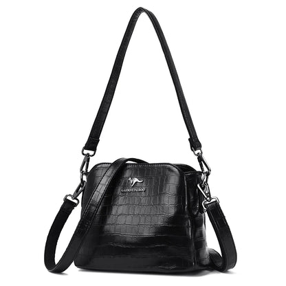 High Quality Crocod Pattern Leather Women Tote Bag Luxury Women's Shoulder Messenger Bags 2023 Designer Female Messenger Handbag