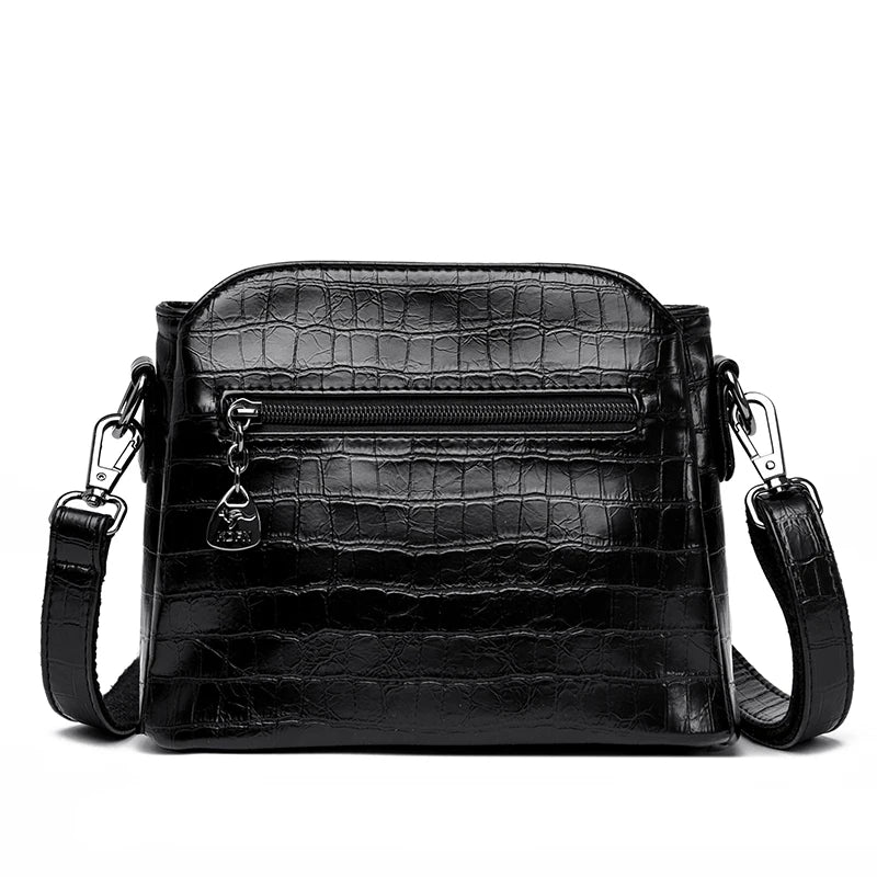 High Quality Crocod Pattern Leather Women Tote Bag Luxury Women's Shoulder Messenger Bags 2023 Designer Female Messenger Handbag