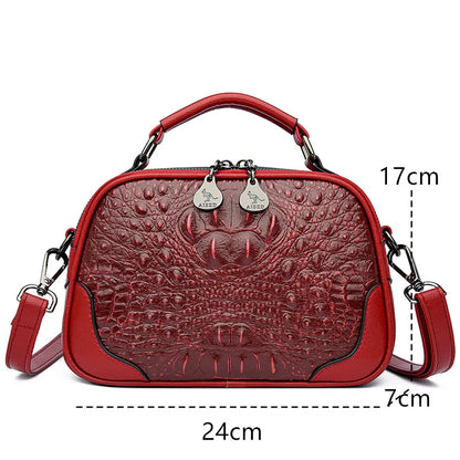 High Quality Crocodile Pattern Leather Shoulder Crossbody Bags for Wome 2023 Designer Handbags Fashion Ladies Messenger Tote Sac