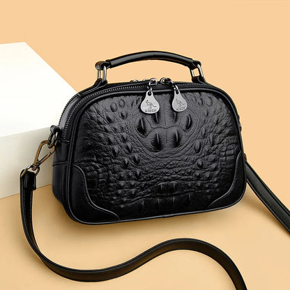 High Quality Crocodile Pattern Leather Shoulder Crossbody Bags for Wome 2023 Designer Handbags Fashion Ladies Messenger Tote Sac