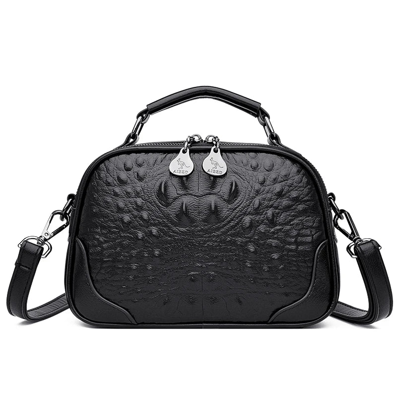 High Quality Crocodile Pattern Leather Shoulder Crossbody Bags for Wome 2023 Designer Handbags Fashion Ladies Messenger Tote Sac