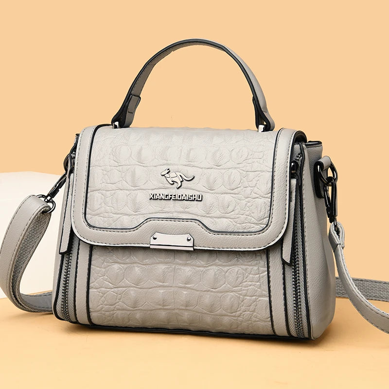 High Quality Crocodile Pattern Leather Women Handbags Luxury Brand Female Shoulder Bag Fashion Messenger Bag New Ladies Tote Sac