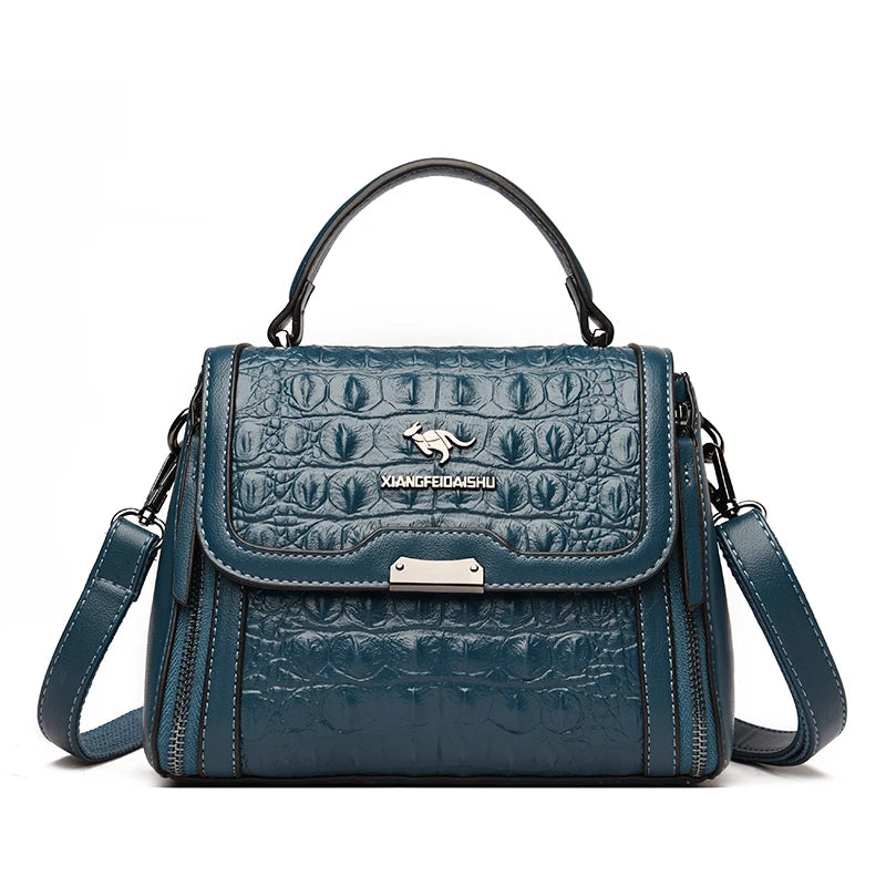 High Quality Crocodile Pattern Leather Women Handbags Luxury Brand Female Shoulder Bag Fashion Messenger Bag New Ladies Tote Sac