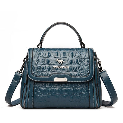 High Quality Crocodile Pattern Leather Women Handbags Luxury Brand Female Shoulder Bag Fashion Messenger Bag New Ladies Tote Sac