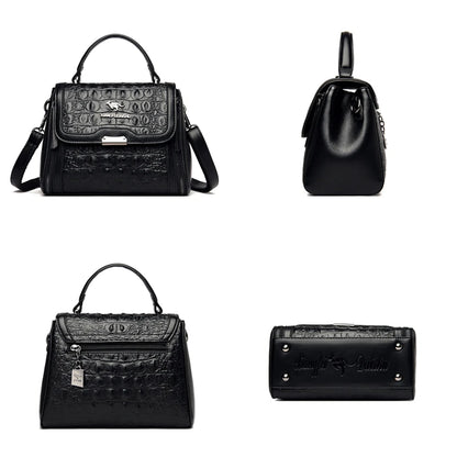 High Quality Crocodile Pattern Leather Women Handbags Luxury Brand Female Shoulder Bag Fashion Messenger Bag New Ladies Tote Sac