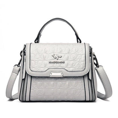 High Quality Crocodile Pattern Leather Women Handbags Luxury Brand Female Shoulder Bag Fashion Messenger Bag New Ladies Tote Sac