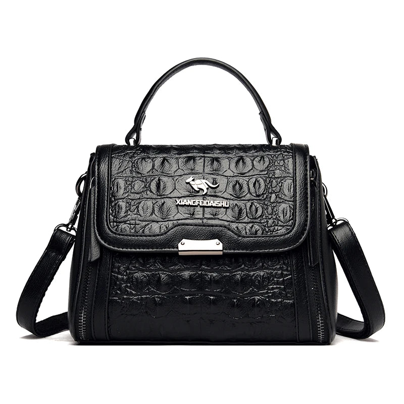 High Quality Crocodile Pattern Leather Women Handbags Luxury Brand Female Shoulder Bag Fashion Messenger Bag New Ladies Tote Sac