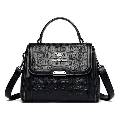 High Quality Crocodile Pattern Leather Women Handbags Luxury Brand Female Shoulder Bag Fashion Messenger Bag New Ladies Tote Sac