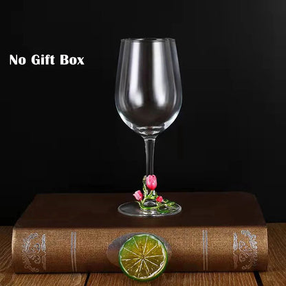 High Quality Crystal Glass Red Wine Glass Enamel Tulip Champagne Glass Glasses for Champagne Wineglass Whiskey Cup Cups Vintage