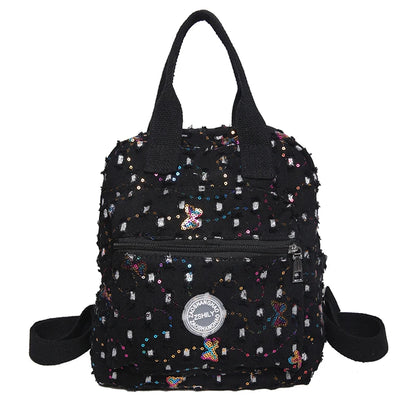 High Quality Denim Designer Backpacks Casual Large Capacity School Bags for Teenage Girl 2023 Ladies Bookpack Elegant Travel Bag