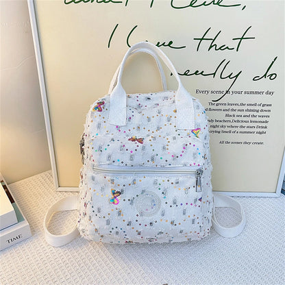 High Quality Denim Designer Backpacks Casual Large Capacity School Bags for Teenage Girl 2023 Ladies Bookpack Elegant Travel Bag