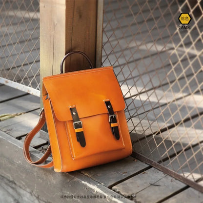 High Quality Double Belt Buckle Casual Backpacks Versatile Large Capacity Luxury Schoolbag Fashion All-match Shoulder Bags