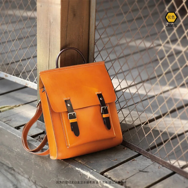 High Quality Double Belt Buckle Casual Backpacks Versatile Large Capacity Luxury Schoolbag Fashion All-match Shoulder Bags