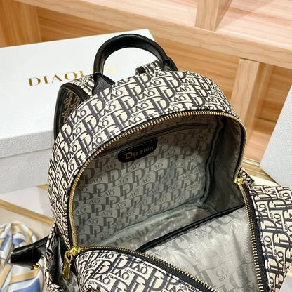High Quality Embroidery Women Bags 2024 New School Bag Fashion Versatile Women's Simple Large Capacity Printed Backpack