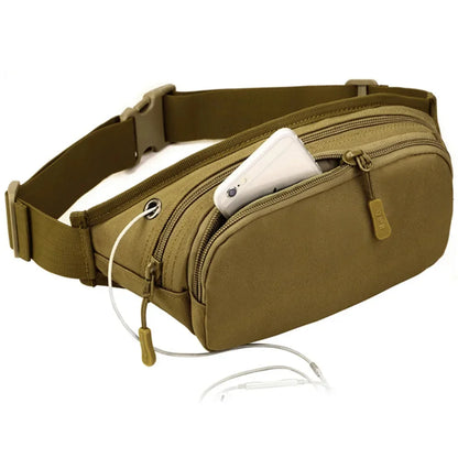 High Quality Fanny Pack Travel Hip Bum Pouch Military Assault Treckking Messenger Shoulder Nylon Men Waist Belt Chest Bag