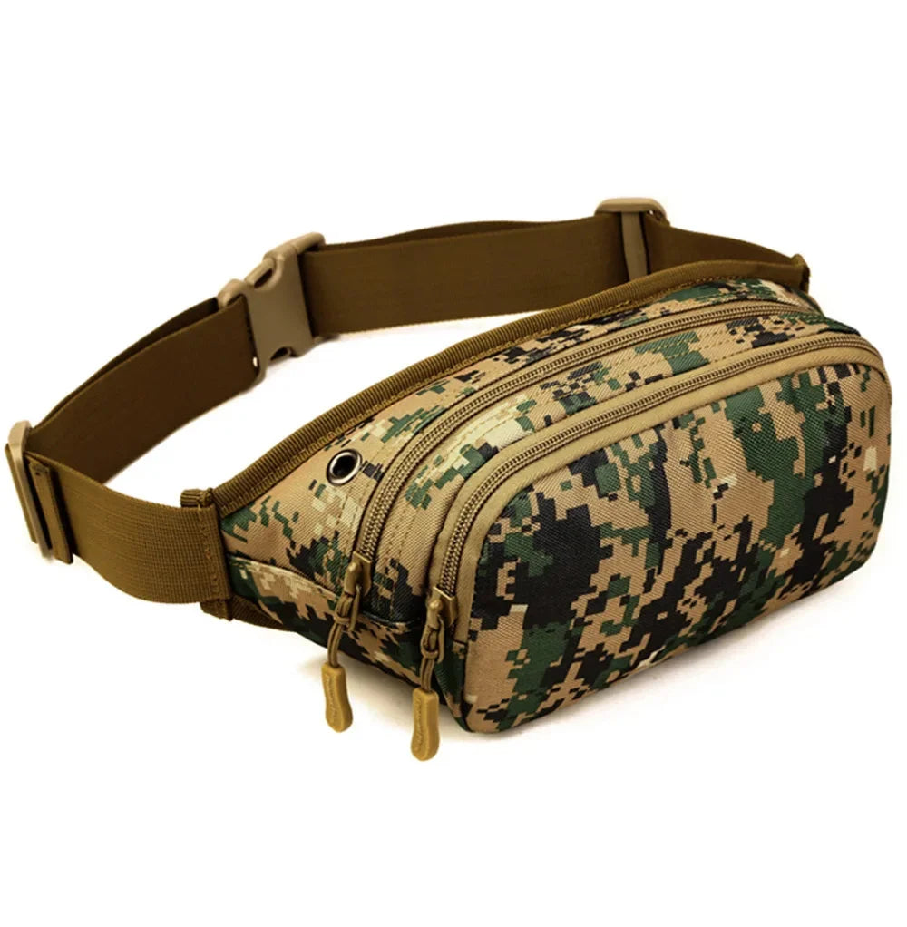 High Quality Fanny Pack Travel Hip Bum Pouch Military Assault Treckking Messenger Shoulder Nylon Men Waist Belt Chest Bag