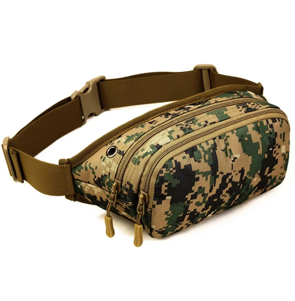 High Quality Fanny Pack Travel Hip Bum Pouch Military Assault Treckking Messenger Shoulder Nylon Men Waist Belt Chest Bag