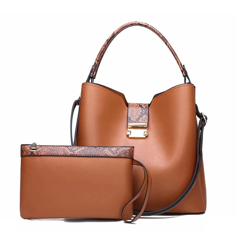 High Quality Fashion Crossbody for Shoulder Brand Designer Women s Luxury PU Leather Bucket Bag Satchels