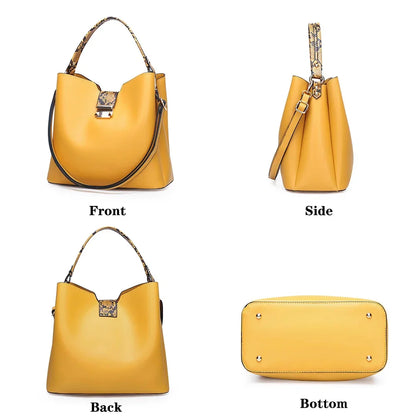 High Quality Fashion Crossbody for Shoulder Brand Designer Women s Luxury PU Leather Bucket Bag Satchels