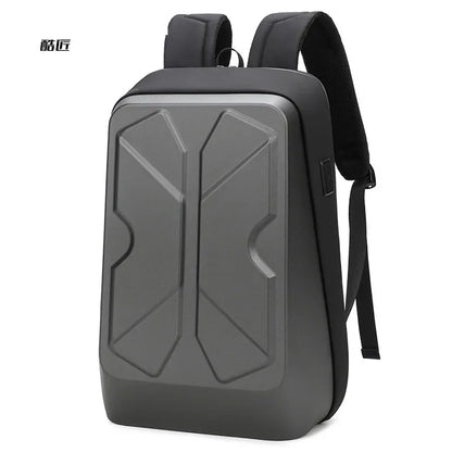 High Quality Fashion Hard Shell Business Backpack Student Waterproof School Bags Smart 15.6 Inch Laptop Backpack with USB