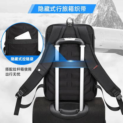 High Quality Fashion Hard Shell Business Backpack Student Waterproof School Bags Smart 15.6 Inch Laptop Backpack with USB