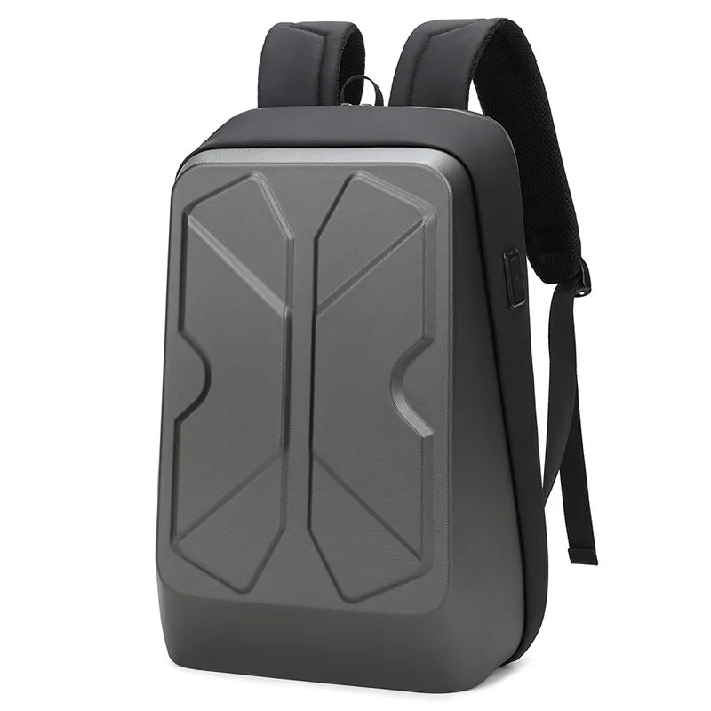 High Quality Fashion Hard Shell Business Backpack Student Waterproof School Bags Smart 15.6 Inch Laptop Backpack with USB