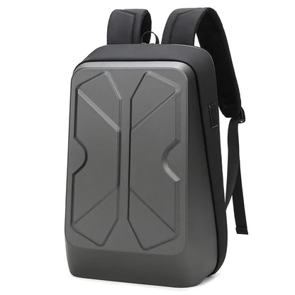 High Quality Fashion Hard Shell Business Backpack Student Waterproof School Bags Smart 15.6 Inch Laptop Backpack with USB