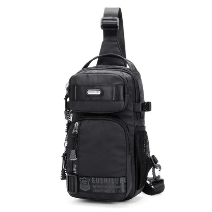 High Quality Fashion Men Waterproof Oxford Cloth Zipper Shoulder Bag Messenger Crossbody Chest Bags