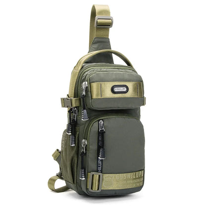 High Quality Fashion Men Waterproof Oxford Cloth Zipper Shoulder Bag Messenger Crossbody Chest Bags