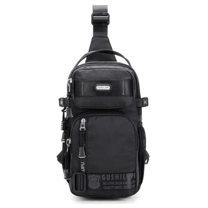 High Quality Fashion Men Waterproof Oxford Cloth Zipper Shoulder Bag Messenger Crossbody Chest Bags