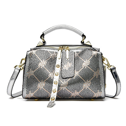 High Quality Fashion Rivet Leather Women's Tote Bag Luxury Women Shoulder Crossbody Bags 2024 New Female Handbags Messenger Sac