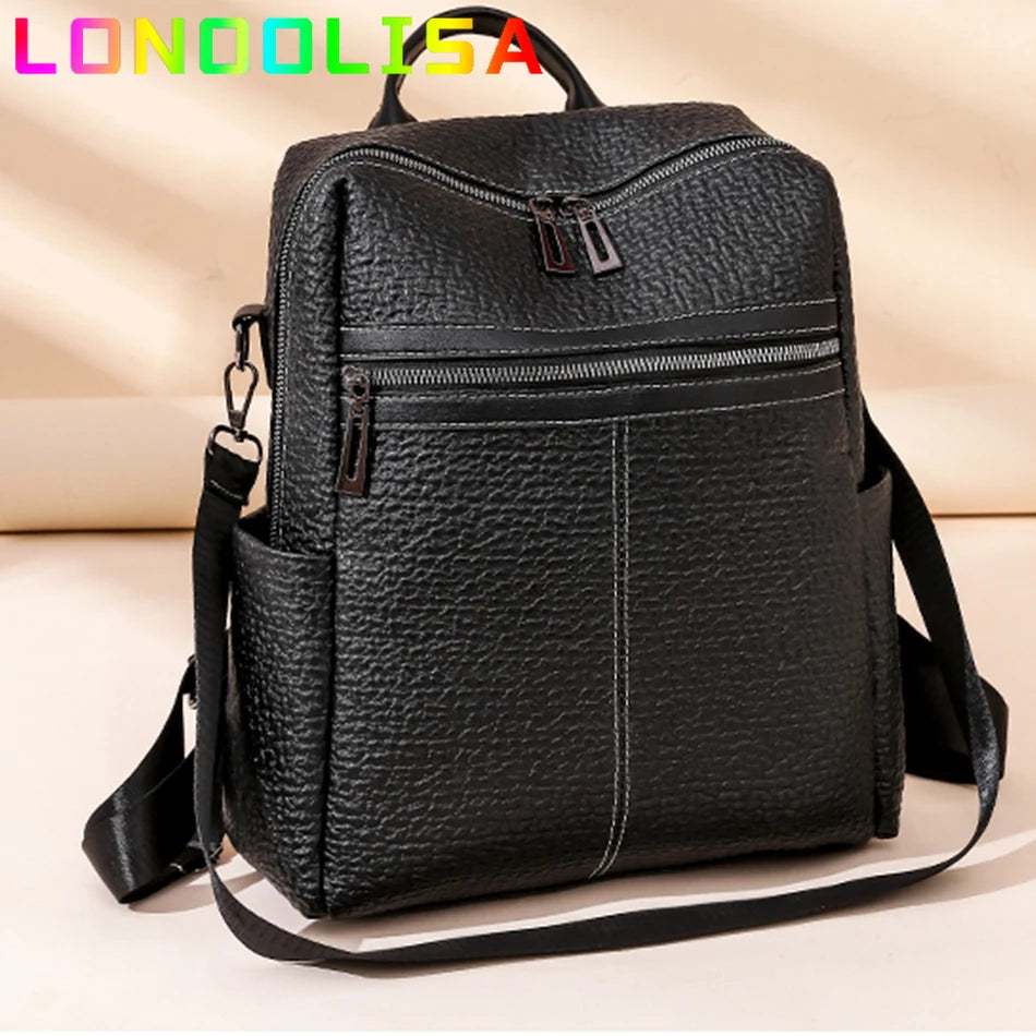 High Quality Fashion female Backpack Large Capacity Vintage  Backpack Luxury Designer Teenage Girls Travel Rucksack School Bags