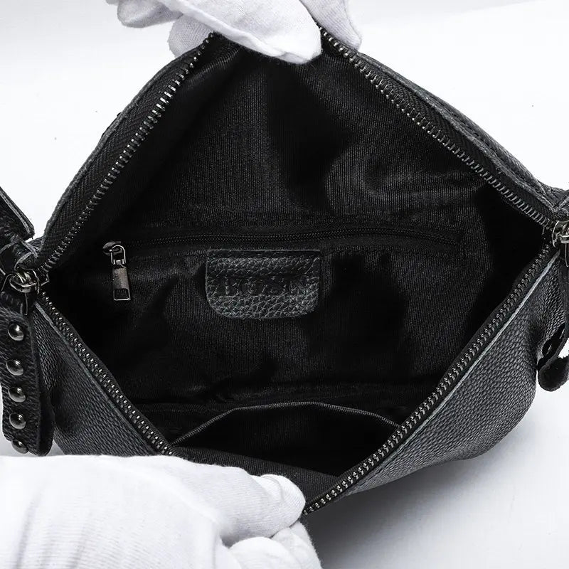 High Quality First layer cowhide Women Handbag 100% Genuine Leather Ladies Shoulder Bag Designer Chain Female Messenger Tote Bag