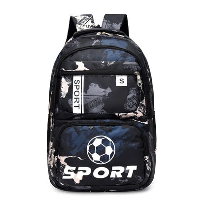 High Quality Football Print Backpacks For Teenage Girls Boys Laptop Backpack Kids Book Bags Polyester Fashion Big School Bags