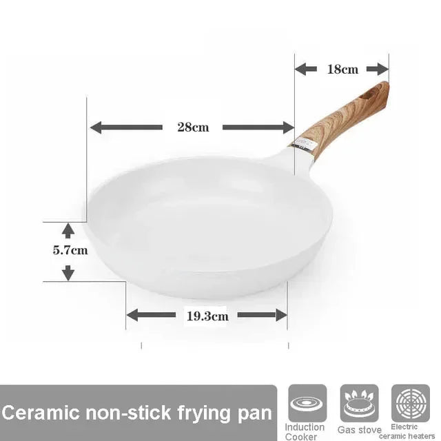 High Quality Frying Pan 20cm 26cm 28cm Wok Steak Pot Induction Non-stick Skillet Pancake Pan Egg Pan Gas Stove Kitchen Cookware