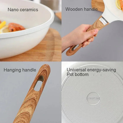 High Quality Frying Pan 20cm 26cm 28cm Wok Steak Pot Induction Non-stick Skillet Pancake Pan Egg Pan Gas Stove Kitchen Cookware