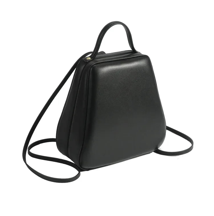 High Quality Genuine Leather Backpack Women Korean Minority Designer All-match Fashion Backpacks Solid Casual Mochilas Mujer