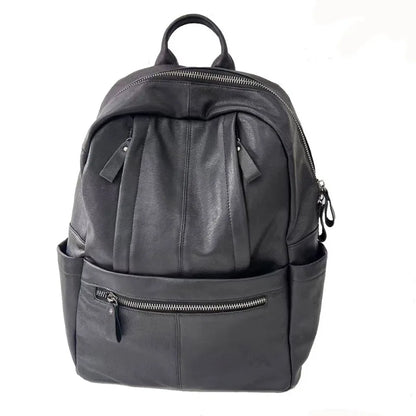 High Quality Genuine Leather Backpacks Men Business Bag Computer Backpack Large Capacity Multifunctional Mochila Luxury Bolsas