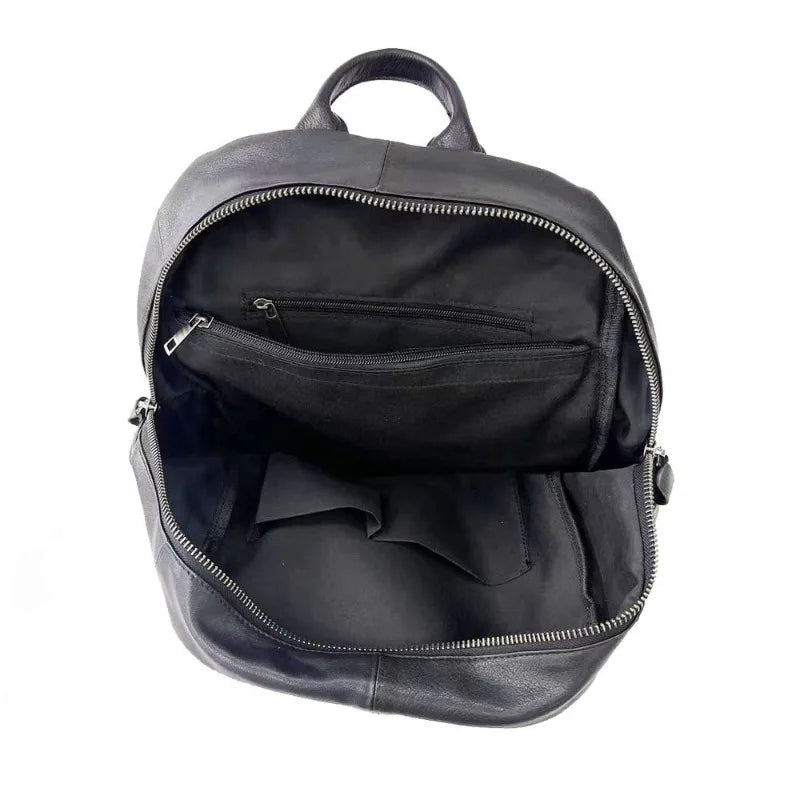High Quality Genuine Leather Backpacks Men Business Bag Computer Backpack Large Capacity Multifunctional Mochila Luxury Bolsas