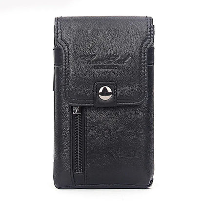 High Quality Genuine Leather Belt Hip Fanny Pack Cowhide Purse Skin Hook Bum Pouch Men's Cell Phone Case Cigarette Waist Bag