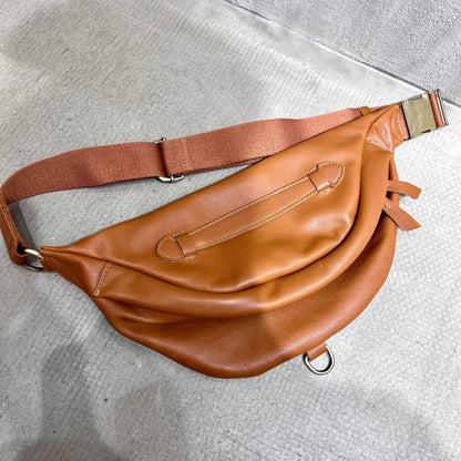 High Quality Genuine Leather Chest Bag Korean Chic Casual Large Capacity Crossbody Bag Female All-match Shoulder Handbags Female