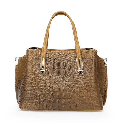 High Quality Genuine Leather Crossbody Bags For Women 2023 Designer Crocodile Cow Leather Women's Tote Bag Female Messenger Sac