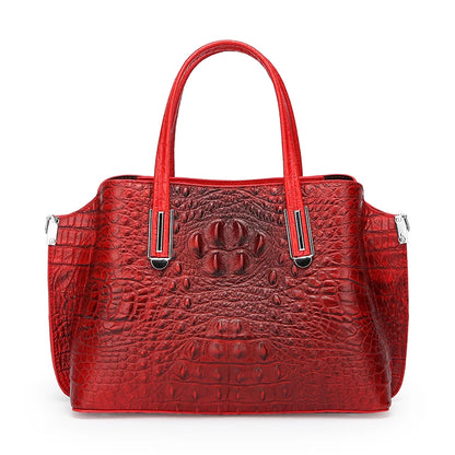 High Quality Genuine Leather Crossbody Bags For Women 2023 Designer Crocodile Cow Leather Women's Tote Bag Female Messenger Sac