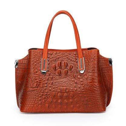 High Quality Genuine Leather Crossbody Bags For Women 2023 Designer Crocodile Cow Leather Women's Tote Bag Female Messenger Sac