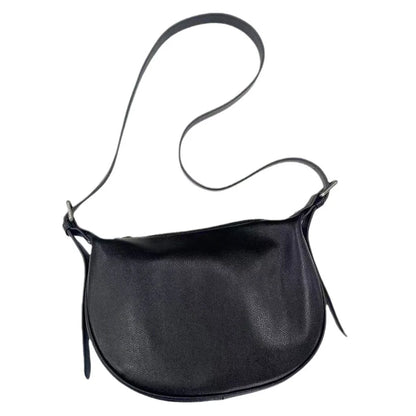 High Quality Genuine Leather Crossbody Saddle Bag Fashion Commuter All-match Solid Shoulder Bags Large Capacity Zipper Handbags