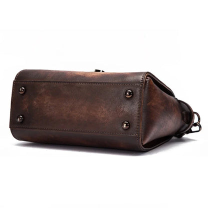 High Quality Genuine Leather Flap Cross Body Bag Brush Color Retro Pouch Leisure Cowhide Small Women Shoulder Messenger Bags